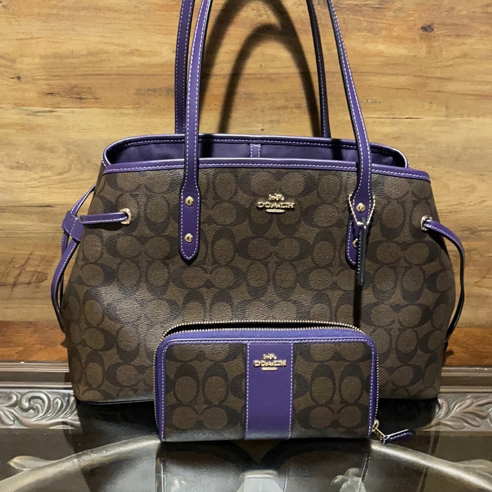 Coach drawstring carryall